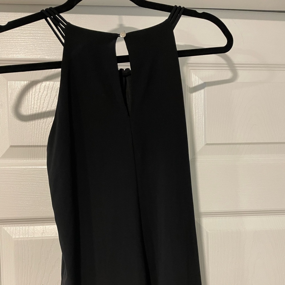 White House Black Market Sleeveless Top with Silvertone Hardware.